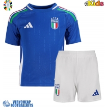 Italy Replica Home Minikit Euro 2024 Short Sleeve (+ pants)